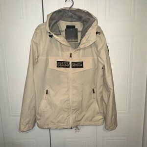 New - Napapijri Cream and Gray Jacket